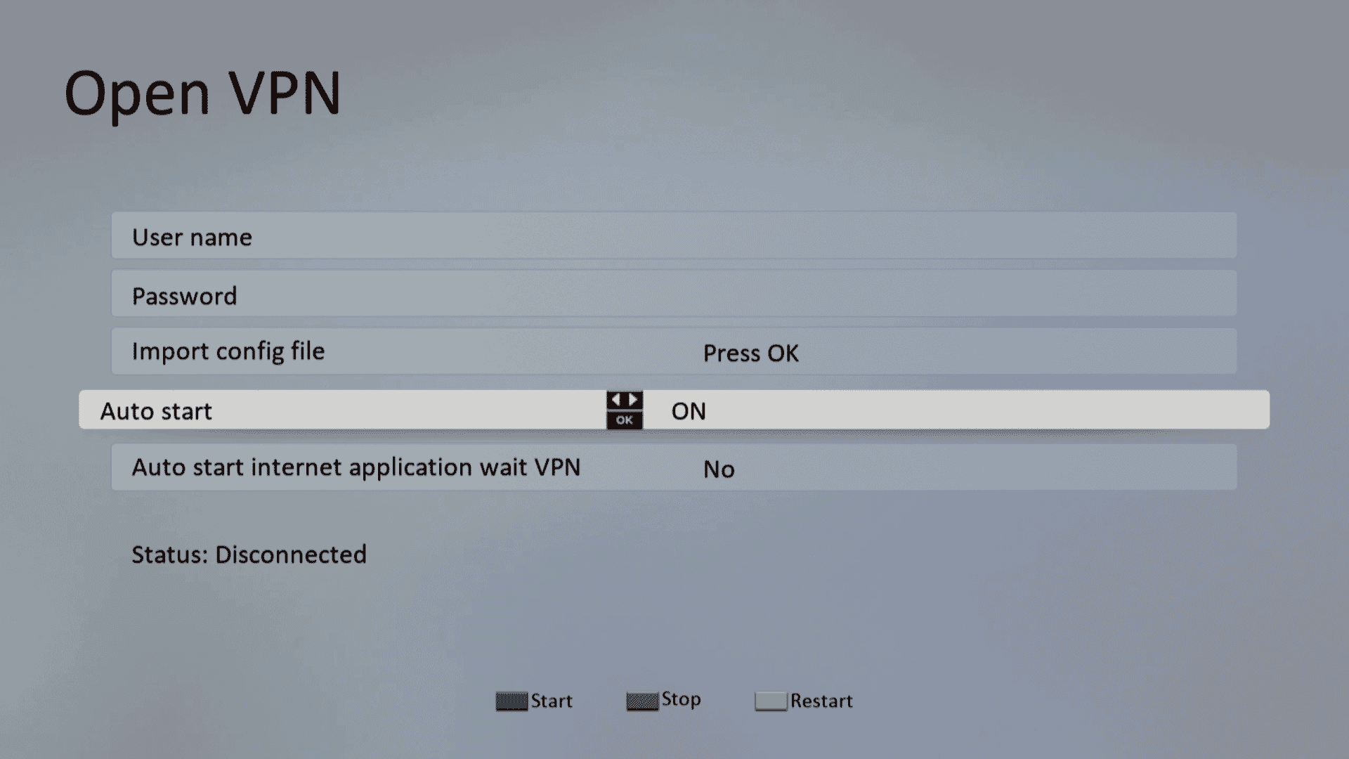IPTV boks - autostart VPN forbindelse